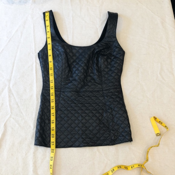 Bailey44 black tank with faux leather size small - Picture 10 of 13